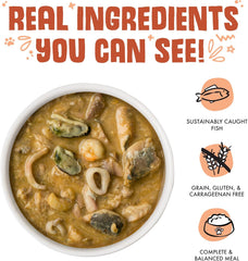 Weruva Classic Cat Food, Marbella Paella with Mackerel, Shrimp, & Mussels in Gravy (Pack of 24)