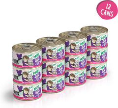 Weruva B.F.F. Play - Best Feline Friend Paté Lovers, Aw Yeah!, Chicken & Beef Best Buds with Chicken & Beef, 2.8oz Can (Pack of 12)