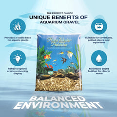 Fresh Nutty Aquarium Gravel - Non-Toxic, Colorfast, Vibrant Substrate for Aquariums, Terrariums, Ponds & Crafts