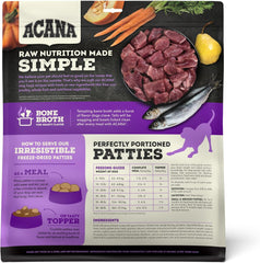 ACANA Freeze Dried Dog Food & Topper, Grain Free High Protein Duck Recipe