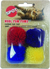 Spot Wool Pom Poms with Catnip