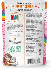 Weruva B.F.F. OMG - Best Feline Friend Oh My Gravy!, Tuna & Salmon Sweet Cheeks with Tuna & Salmon in Gravy Cat Food