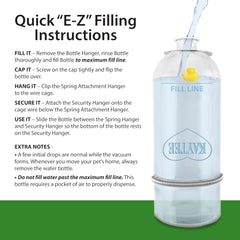 Kaytee Chew-Proof Water Bottle for Pet Rabbits, Ferrets, Guinea Pigs and Chinchillas, 12 oz