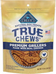 True Chews - Blue Buffalo True Chews Premium Grillers Dog Treats, Made in the USA with Natural Ingredients, Chicken, 12-oz Bag