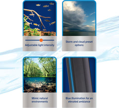 Coralife SaltwCoralife Fish Tank Aquarium Seascape WiFi/Bluetooth Smart LED Light Fixture