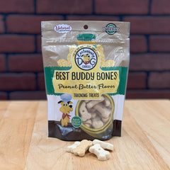 Exclusively Dog Cookies Best Buddy Bones Peanut Butter Flavor Training Treats, Natural and Made in The USA, 5.5 oz