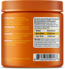 Zesty Paws Calming Chews for Cats - Composure & Relaxation for Everyday Stress & Separation - with Ashwagandha, Organic Chamomile, L-Theanine & L-Tryptophan – Bacon - 60 Count - Cat