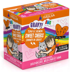 Weruva B.F.F. OMG - Best Feline Friend Oh My Gravy!, Tuna & Salmon Sweet Cheeks with Tuna & Salmon in Gravy Cat Food