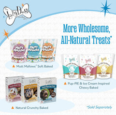 The Lazy Dog Cookie Co. Original Pup-Pie, Happy Birthday for A Darling Girl, Dog Birthday Treat, Pre-Sliced into 10 Dog Biscuits, Made in USA, 6 in., 5 oz. (Pack of 1)