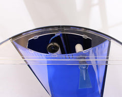 Acrylic Aquarium Combo with Canopy & Stand. Built in Sump Filtration, for Freshwater or Saltwater Aquarium Use. Modern & Lightweight Cylinder Fish Tank. (Black) (LS-Y600 BLK)