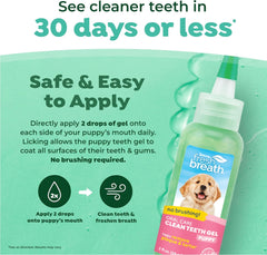 TropiClean Fresh Breath Dog Toothpaste for Teeth Cleaning, Breath Freshener, Easy to Use Plaque & Tartar Remover Gel