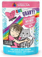 Weruva B.F.F. OMG - Best Feline Friend Oh My Gravy!, Date Nite! with Duck & Salmon in Gravy Cat Food