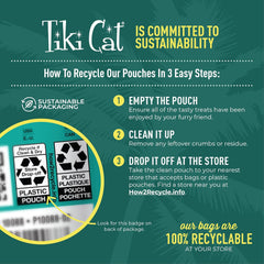 Tiki Cat Soft & Chewy Treats, Tuna Flavor, 3 Calories Per Treat with Grain-Free and No Added Gluten