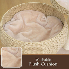 PetPals Paper Rope Natural Bowl Shaped with Perch Cat Tree