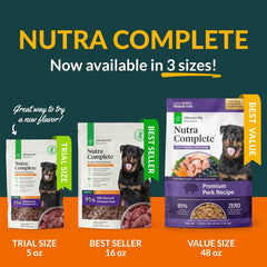 ULTIMATE PET NUTRITION Nutra Complete Freeze Dried Raw Dog Food, Veterinarian Formulated with Antioxidants, Prebiotics & Amino Acids