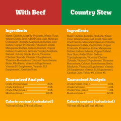 Pedigree Choice Cuts In Gravy Combo Pack Beef & Country Stew Wet Dog Food 13.2 Oz. (12 Count)