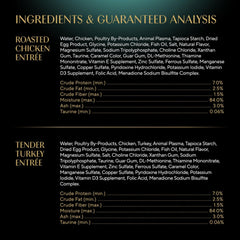 Sheba Perfect Portions Wet Cat Food Cuts in Gravy Variety Pack, Roasted Chicken Entree, and Tender Turkey Entree
