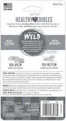 Nylabone Healthy Edibles WILD Natural Long-Lasting Bison Flavor Bone Chew Treats for Dogs (2 Count)