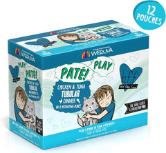 Weruva B.F.F. Play - Best Feline Friend Paté Lovers, Aw Yeah!, Chicken & Tuna Tubular with Chicken & Tuna 3-oz(Pack of 12)
