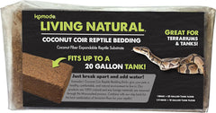 Komodo Coconut Coir Peat Brick | 100% Natural Coconut Coir Reptile Terrarium Habitat Bedding | for Tropical or Desert Environments | Fits up to a 20 Gallon Tank