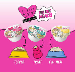 B.F.F. Best Fido Friend Fun Size Meal Variety Pack, Natural Wet Dog Food Cups by Weruva
