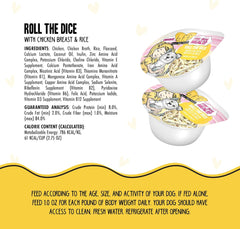 Weruva Best Fido Friend Fun Size Meals for Dogs, Roll The Dice 2.75-oz(Pack of 12)