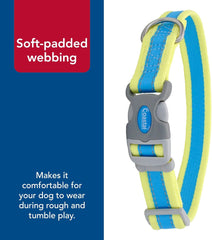 Coastal Pet - Pro - Reflective Adjustable Dog Collar, Bright Green with Grey