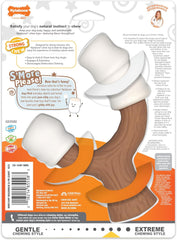 Nylabone Marshmallow Stick Strong Chew Toy for Dogs, Dog Toys for Moderate & Aggressive Chewers, Marshmallow & Peanut Butter Flavor