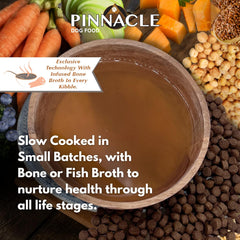 pinnacle pet Duck & Sweet Potato Dry Dog Food, Infused with Broth