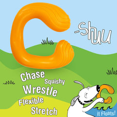 Nylabone C-Shuu Interactive Dog Toy – Lightweight Squishy Dog Chase Toy for Creative Play & Dog Exercise