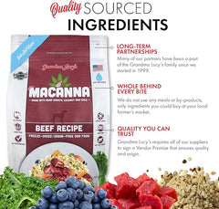 Grandma Lucy’s® Macanna™ Freeze Dried Grain Free Beef Recipe Dog Food