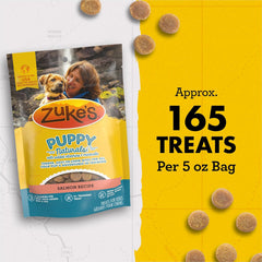 Zuke's Puppy Naturals Bag of Soft Puppy Treats for Training, Natural Dog Treats Bites with Salmon Recipe