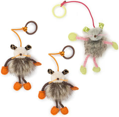 SmartyKat Bouncy Mouse Bungee Dangler Plush Cat Toy - Randomly Selected Color, One Size