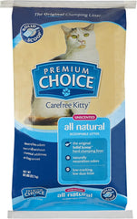 Premium Choice Litter Carefree Kitty Unscented All-Natural Clumping Cat Litter