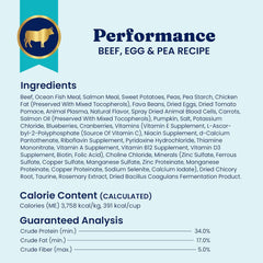 Solid Gold High Protein Dog Food Dry Dog Kibble - Premium Beef Protein & Digestive Probiotics for Energy, Muscle, Gut & Immune Support - Healthy Grain & Gluten Free Dogfood - Nutrientboost 22-lb