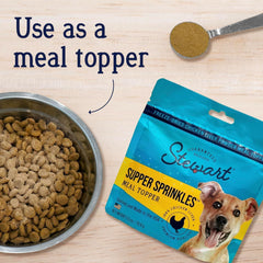 Miracle Corp - Stewart Chicken Liver Supper Sprinkles, Dog Food Toppers, Chicken Liver, 2.5 oz. Resealable Bag, Made in USA, Products for Dogs