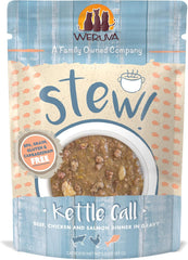 Weruva Classic Cat Stews!, Kettle Call with Beef, Chicken & Salmon in Gravy (Pack of 12)