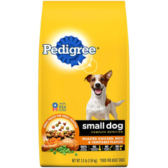 PEDIGREE Adult Small Dog Roasted Chicken, Rice & Vegetable Flavor Dry Dog Food