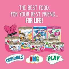 Weruva B.F.F. Play - Best Feline Friend Paté Lovers, Aw Yeah!, Tuna & Salmon Oh Snap! with Tuna & Salmon