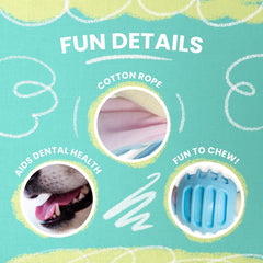 Snugarooz Snuggle Ball Dog Toy – TPR with Braided Cotton Rope – Aids Dental Health – Durable for Chewing & Fetch Play - Made from Recycled Materials