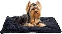 Furhaven ThermaNAP Self-Warming Cat Bed for Indoor Cats & Small Dogs, Washable & Reflects Body Heat - Quilted Faux Fur Reflective Bed Mat, Small