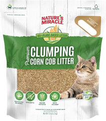 Nature’s Miracle Premium Clumping Corn Cob Litter, Made With Real Corn Cob For Fast-Clumping Litter For Multi-Cat Households
