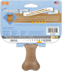 Nylabone Gourmet Style Wishbone Strong Chew Toy for Puppies, Peanut Butter Flavor