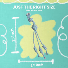 Snugarooz Feel'N Knotty Cotton Rope Dog Toy – Braided Design for Tug of War - Perfect for Large Breeds to Stay Active - Engaged and Entertained