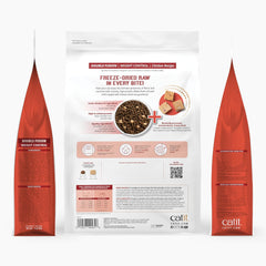 Catit Recipes Double Fusion Weight Control Cat Food – Chicken Recipe, High-Protein, Freeze-Dried Raw Toppings, No by-Products, Minimally Processed, Balanced Nutrition