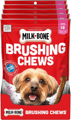 Milk-Bone Original Brushing Chews, Mini Daily Dental Dog Treats Scrubbing Action Helps Clean Teeth
