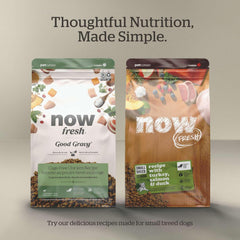 Now Fresh Grain-Free Small Breed Dry Dog Food with Turkey, Salmon & Duck, Healthy Kibble for Adults Made with Real Meat & Fish, Chicken-Free Recipe, Pumpkin & Probiotics for Good Digestion