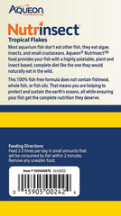 Aqueon Nutrinsect Fish-Free Fish Food, Tropical Flakes, 1.59 oz