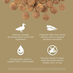 Go! Solutions Sensitivities Limited Ingredients, Grain-Free Dry Dog Food, Duck Recipe for Sensitive Stomach