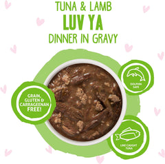 Weruva B.F.F. OMG - Best Feline Friend Oh My Gravy!, Tuna & Lamb Luv Ya with Tuna & Lamb in Gravy Cat Food